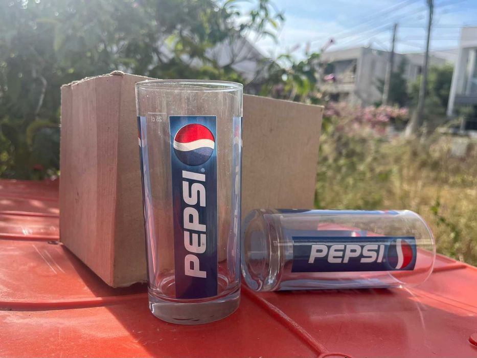 Copos Pepsi Vintage | Novos na caixa | Raros e colecionáveis
