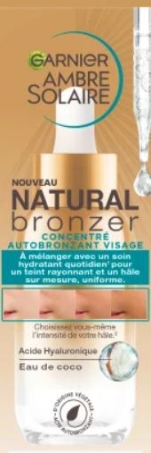 garnier ambre solaire koncentrat samoopalający do twarzy bronzer 30 ml