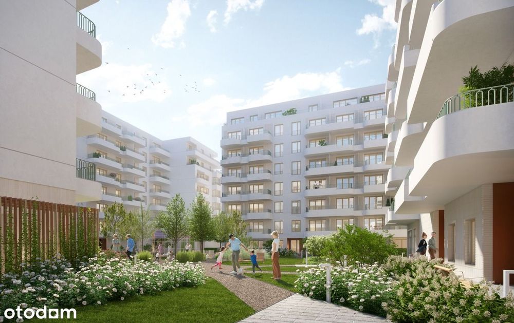 2-pokojowe mieszkanie 43m2 + balkon