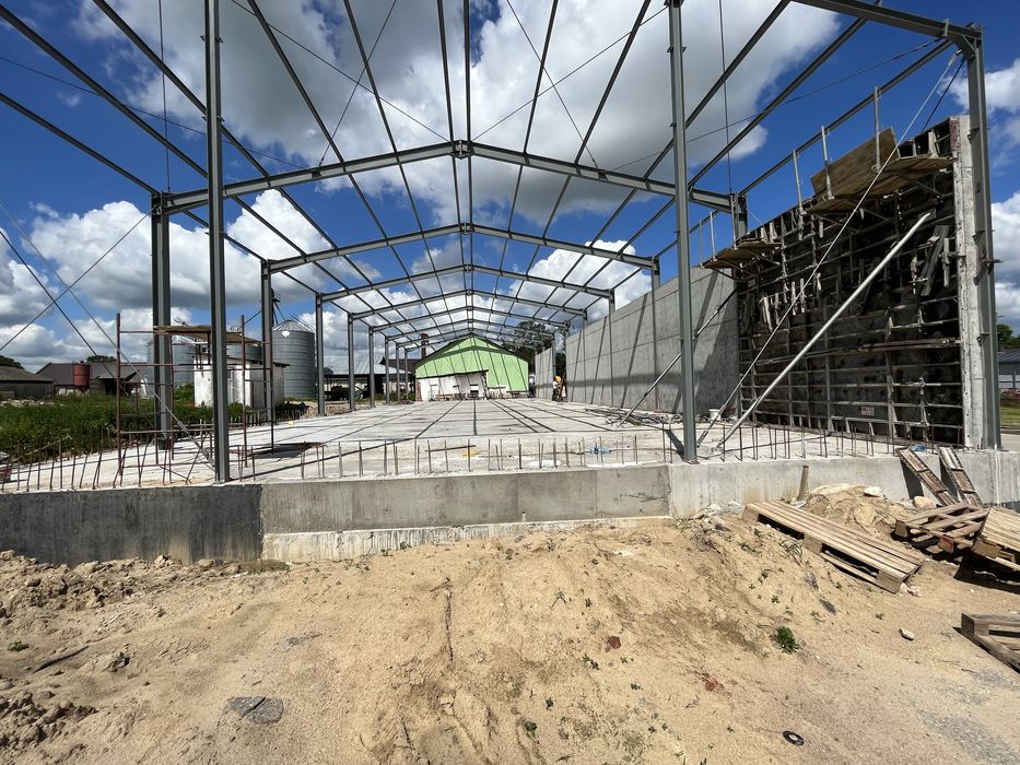 Żelbety, hale zbożowe fundamenty posadzki