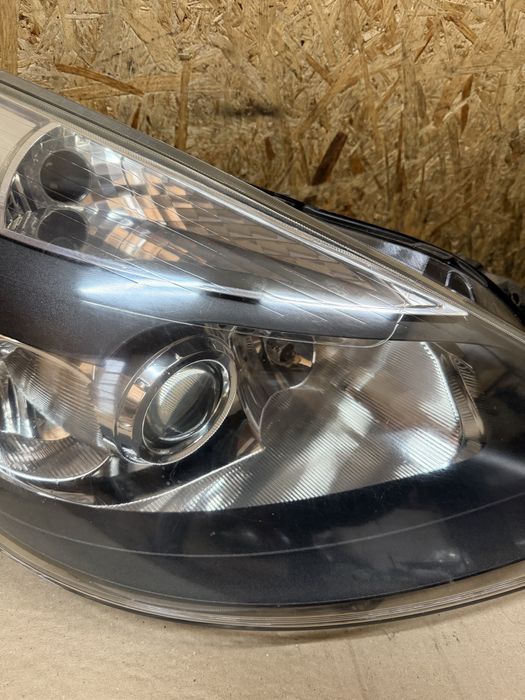 Передні чорні лінзовані фари Renault Clio III Рено Кліо 3 2005—2009 дорестайл