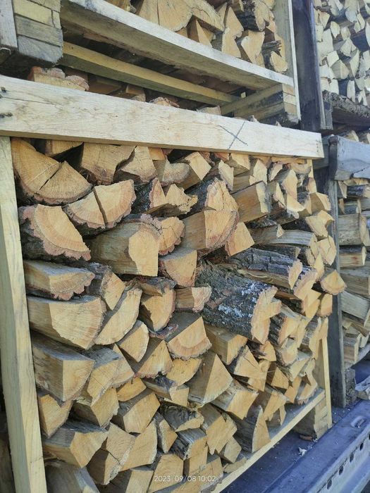 Дрова Дуб, АКАЦІЯ, колоті дубові СУХІ в ящіках