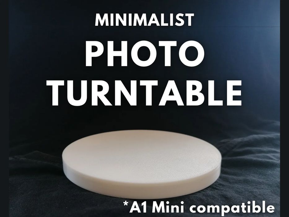 Base Rotativa Minimalista para Fotografia de Produtos