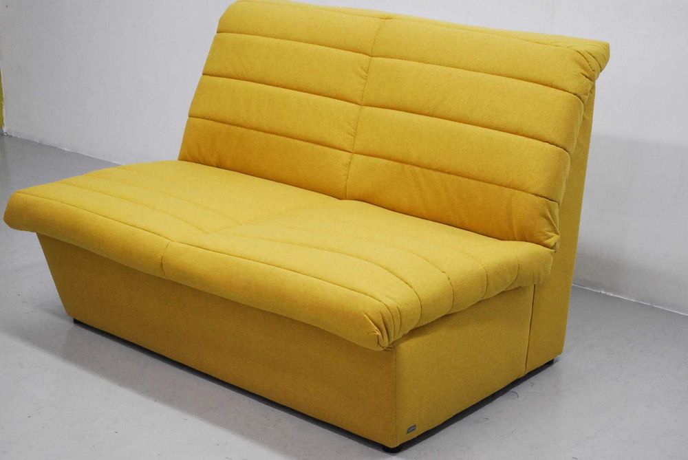 RWL DESIGN NOWA SOFA 2-osbowa kanapa żółta tkanina LOOKS Wolfgang Joop