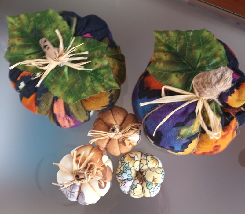 Conjunto de 5 abóboras