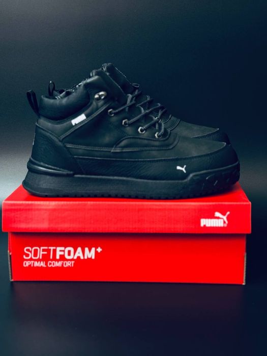 Кожаные зимние кроссовки пума ботинки Puma Gore - Tex не кросівки пума