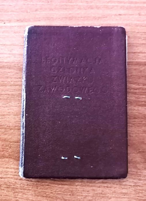 Legitymacja Członka Związku Zawodowego Pracowników Budownictwa i Przem