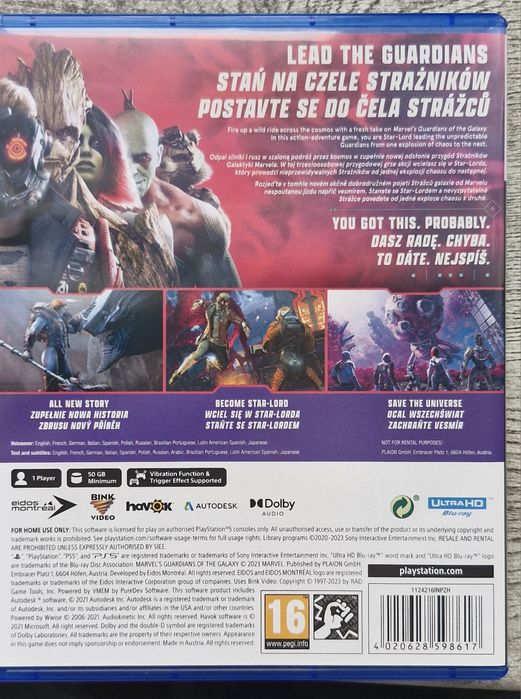 Guardians of the Galaxy Ps5