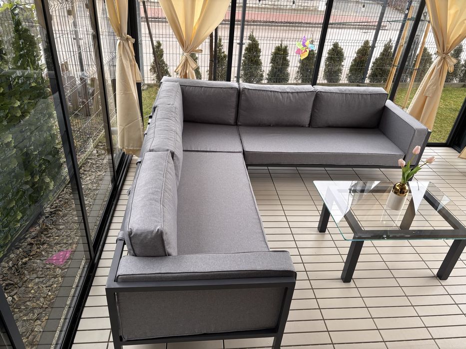 Narożnik ogrodowy tarasowy aluminiowy na wymiar