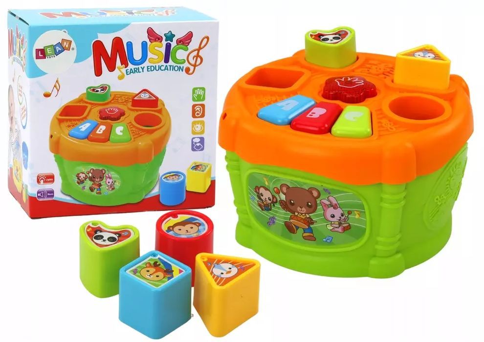 Bębenek interaktywny sorter. Leantoys