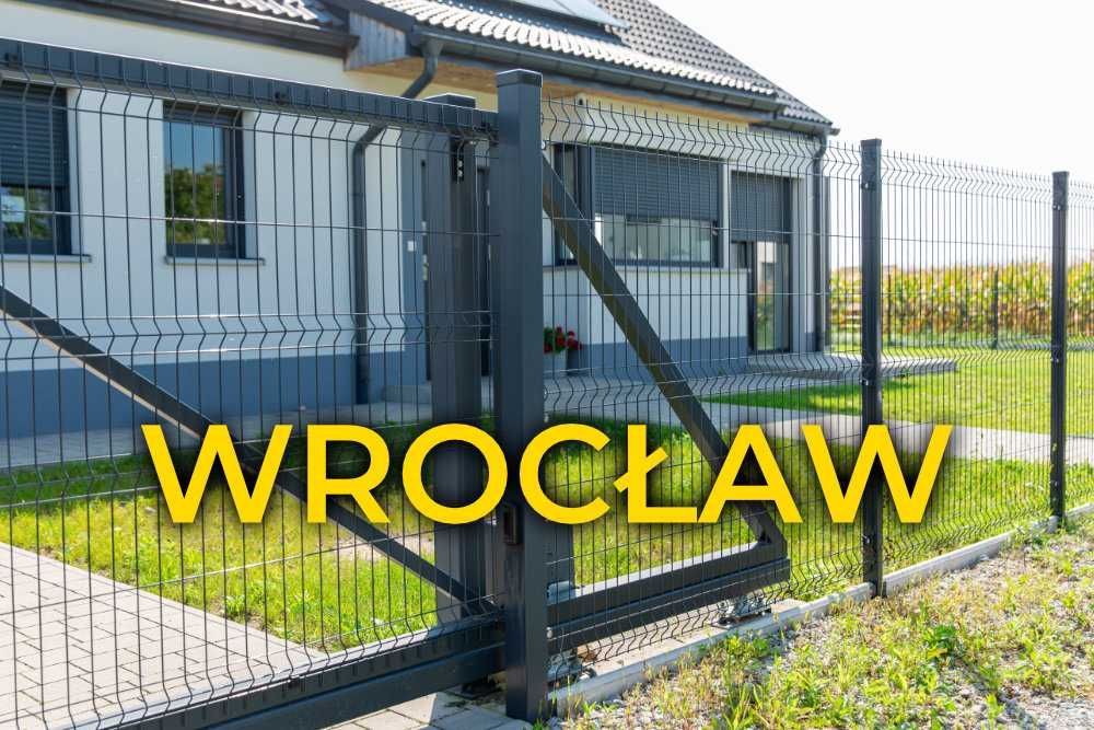 Montaż ogrodzeń Ogrodzenie 3D Kompletne Ogrodzenie panelowe dostępne od ręki we Wrocławiu i okolicach