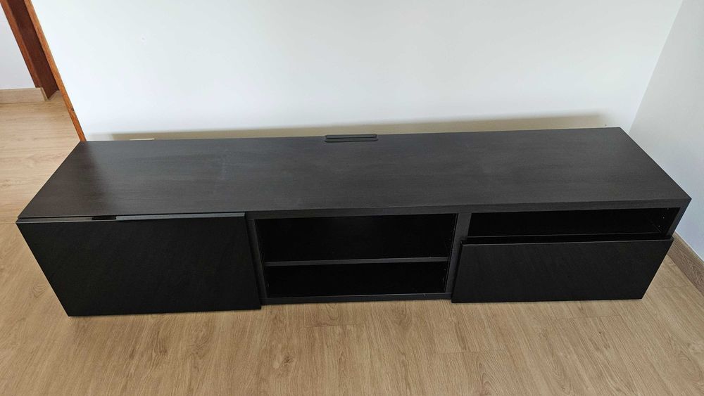 Aparador de TV sala, preto - IKEA