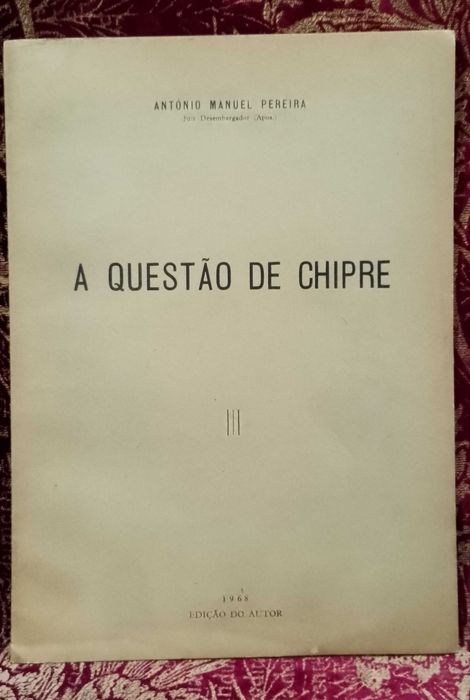 A Questão de Chipre 1968 António Manuel Pereira