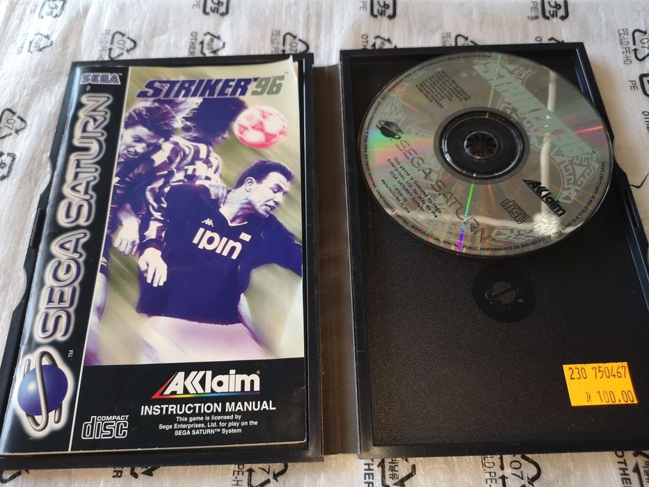 Striker 96 SEGA SATURN gra (rzadkość) (stan bdb-) Retro kioskzgrami