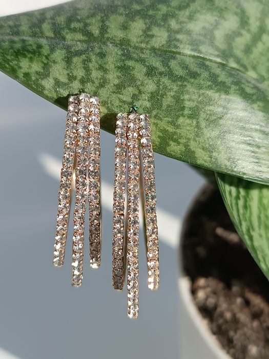 Серьги мед золото