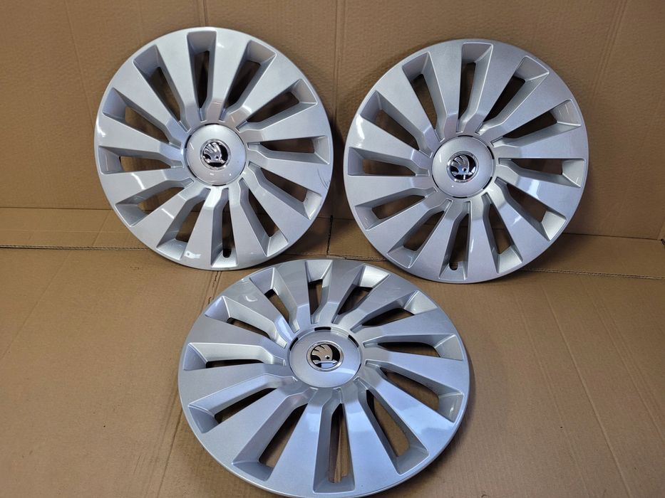 kołpak skoda oe octavia iii iv oryginalny 16 srebrny 5e0071456c