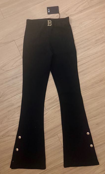 Balmain spodnie- złote guziki