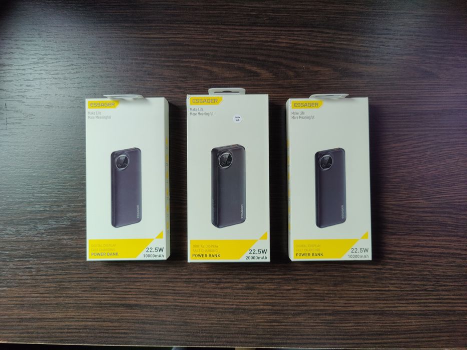 Power bank Essager 22,5 W 20000/10000 mAh новый