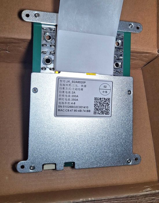 Jikong Smart BMS JK-B2A8S20P BMS 200A 4S-8S 2A Lifepo4/Li-ion