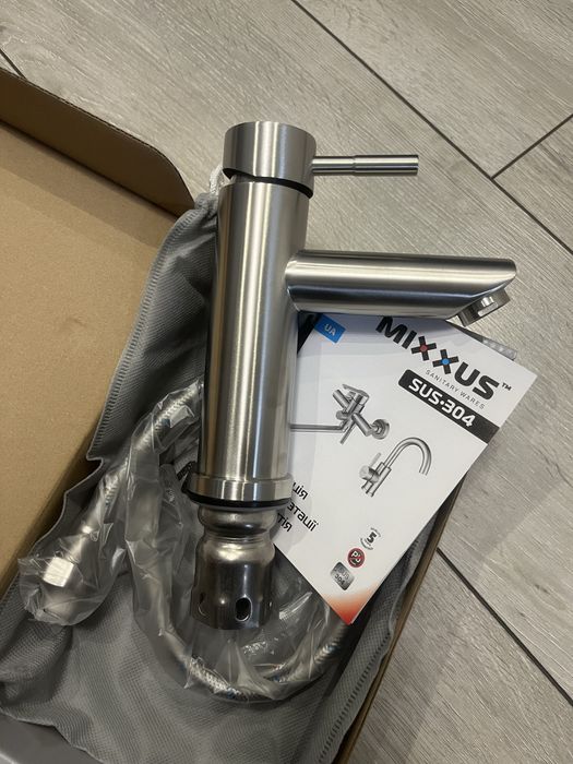 Mixxus (SUS304) | Одноважільний змішувач для умивальника | нержавійка