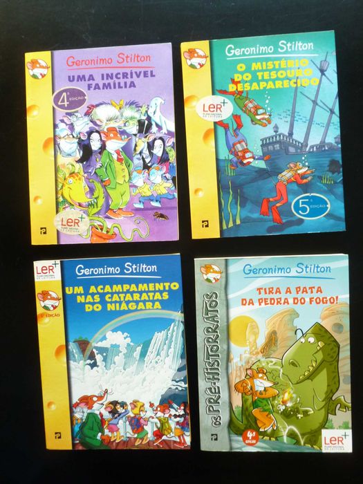 3 books - Geronimo Stilton - numbers: 17, 18, and 42