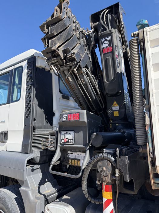Man TGS480 com grua hiab 21M e Bascula