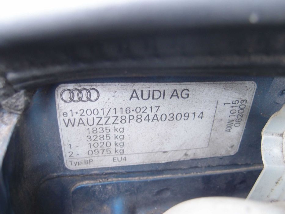 Audi A3 8P / 2.0 FSI 150km / 2003r. / na części