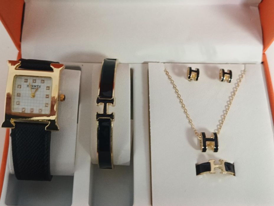 Damski zestaw biżuteria  Zegarek  Hermes