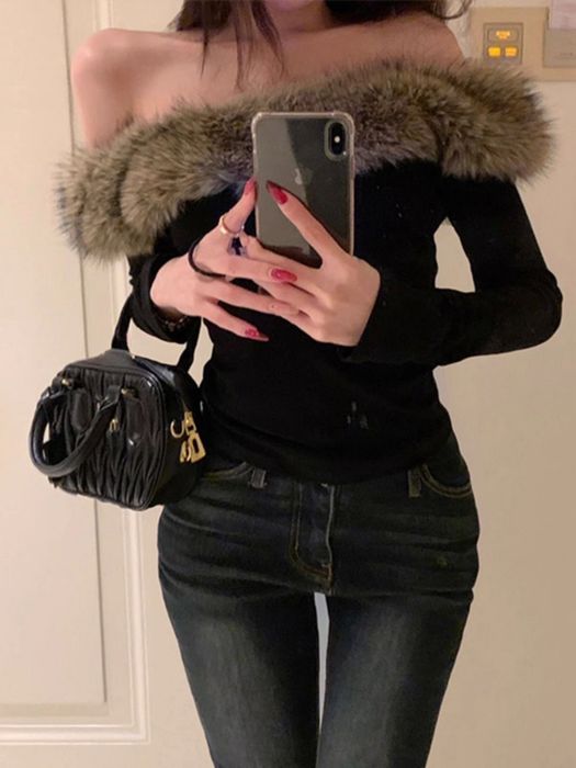 НОВИЙ Лонг з мехом, розмір S