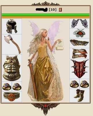 Женский персонаж игры  Cwars 10 лвл