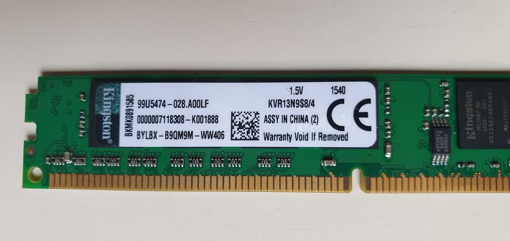 Pamięć RAM 4GB Kingston DDR3 1333MHZ Non-ECC CL9