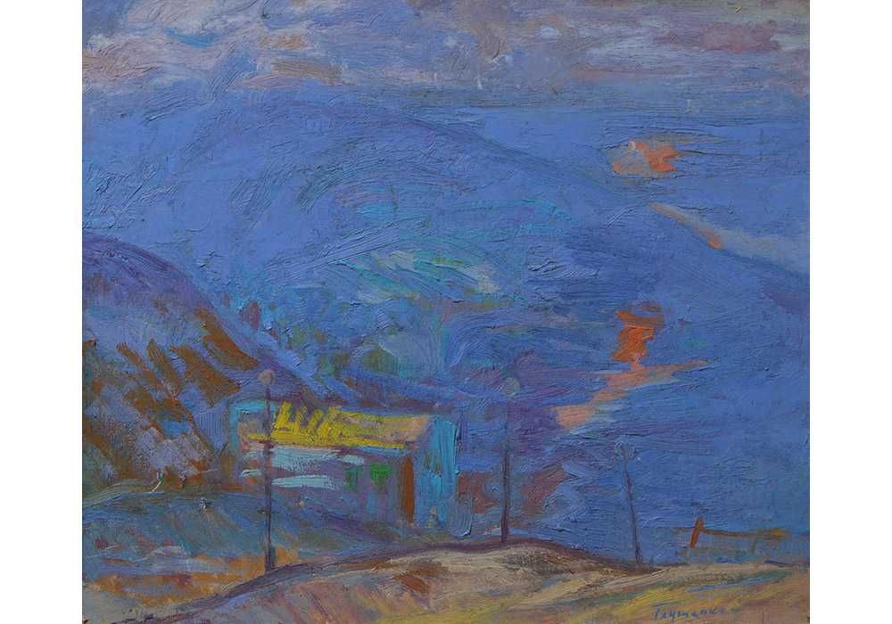 Глущенко Микола (1901-1977) Блакитні Карпати / 50*40 см/ З експертизою