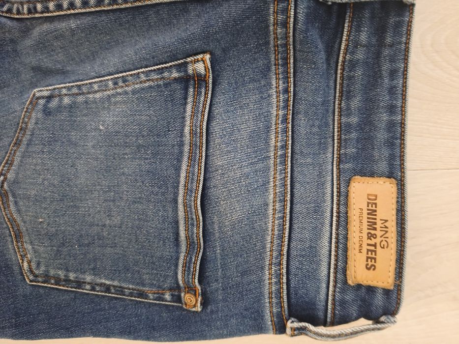 Jeansy mango rurki 38