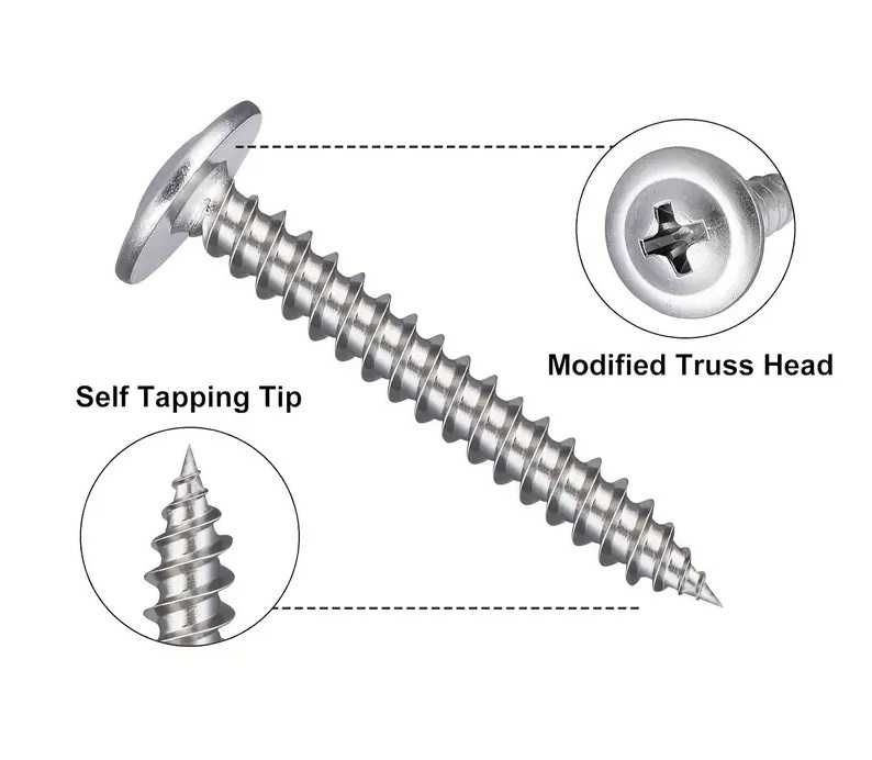 Grampos para fixar rede de metal 300 e Parafusos 300