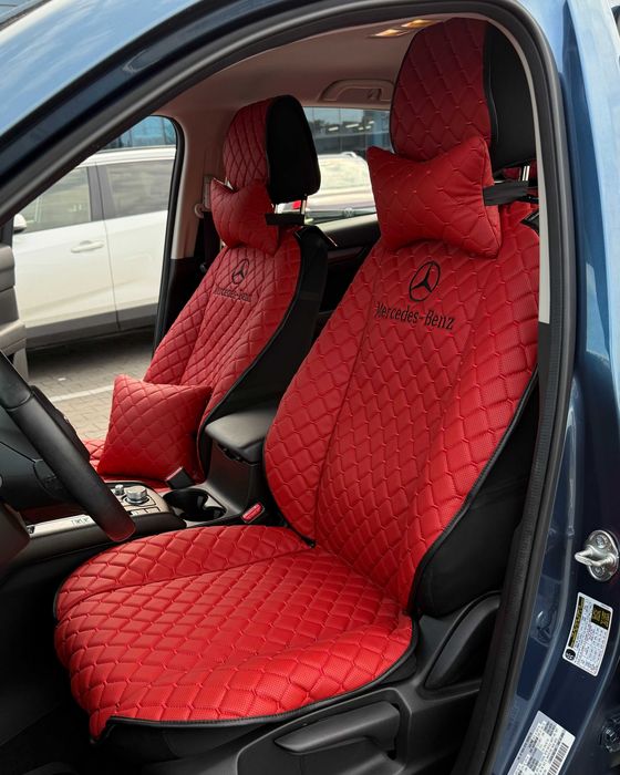 Автонакидки Premium 3D ромб алькантара на сидіння авто
