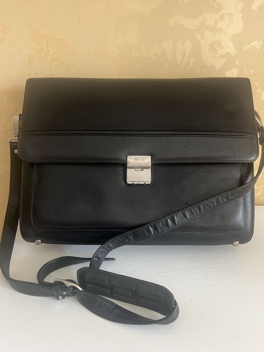Портфель шкіряний Petek, з кодовим замком