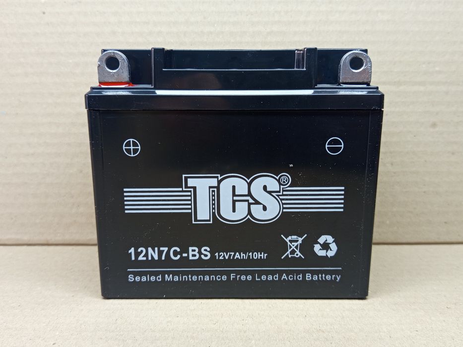 Акумулятор мото АКБ GEL  12V 7A 12NC7-BS (L137-W76-H124mm) "TCS"