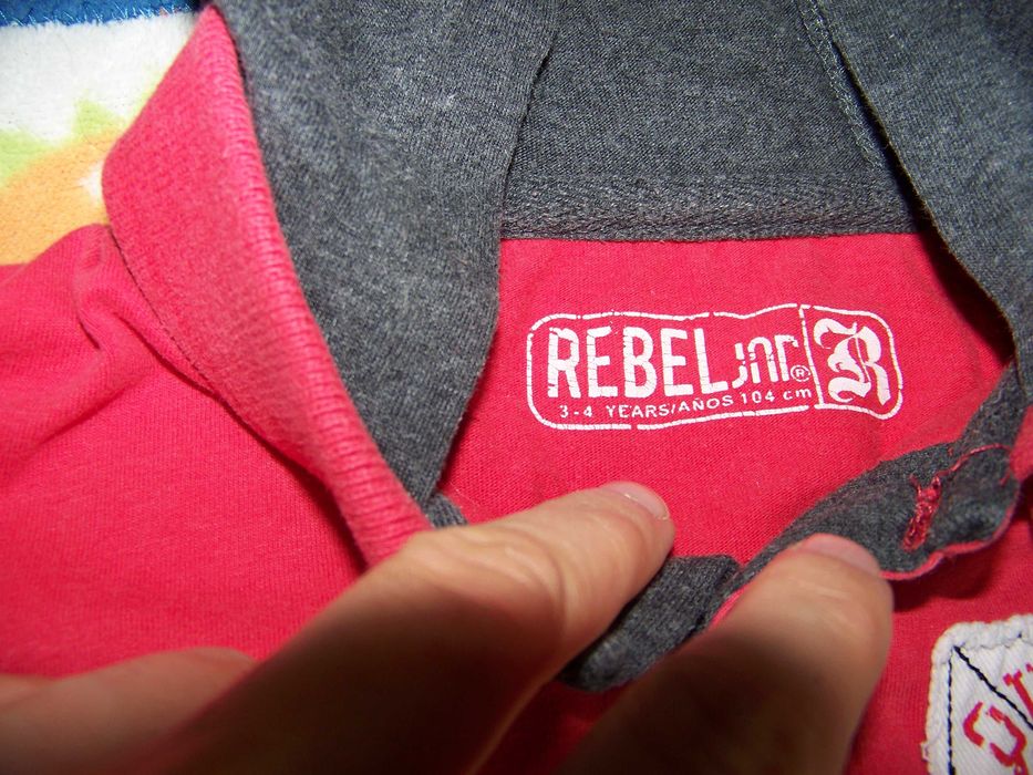 Komplet spodnie jeansy bluzka z kapturem chłopiec jesień zima R. 104