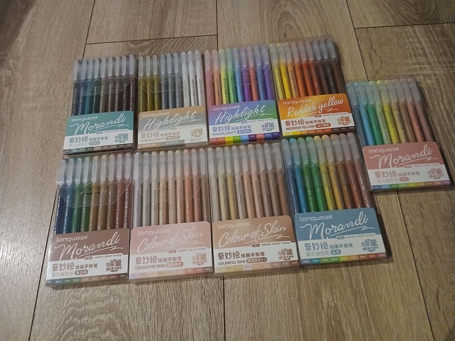 Długopisy żelowe żelki languo pisaki żelopisy kolorowe 81