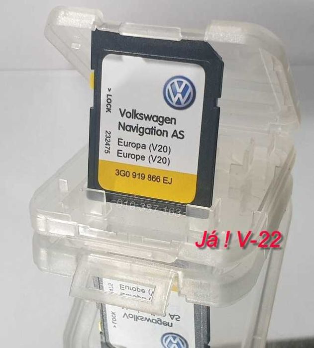 Mapas GPS Cartao - VW - Seat - Skoda - Europa 2025