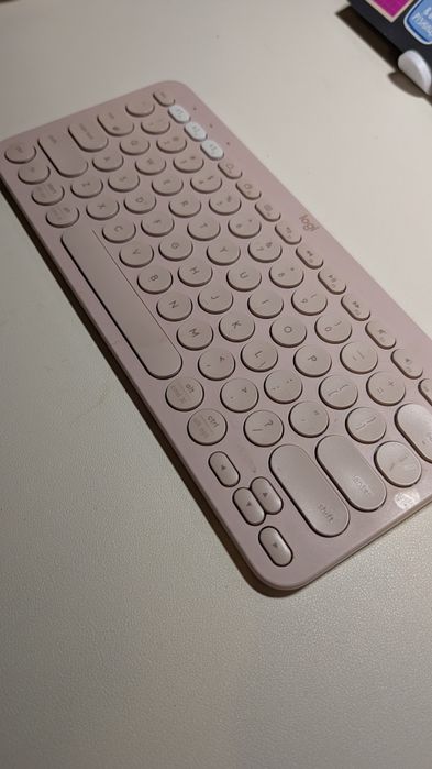 Клавіатура Logitech pebble 2 k380s рожева
