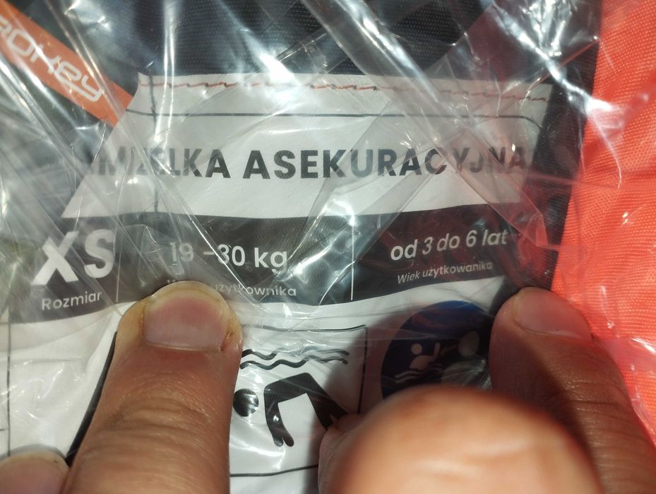 Kamizelka Asekuracyjna Kapok 19-30kg 3-6 lat na Ponton Kajak Łódź NOWA