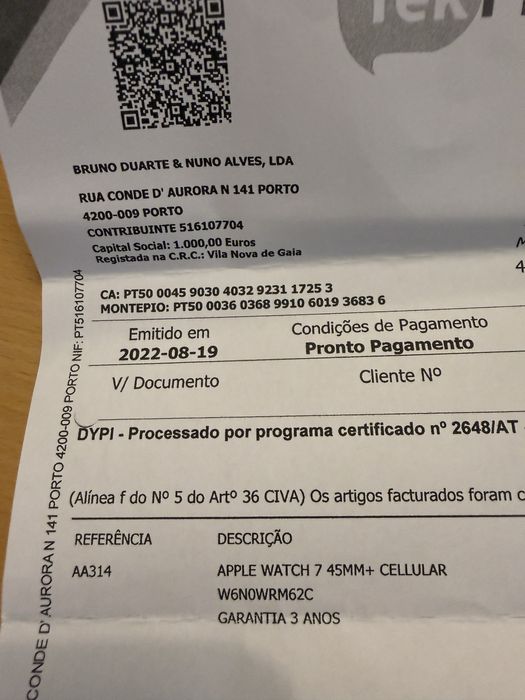 Aplle watch serie 7 gps cellular