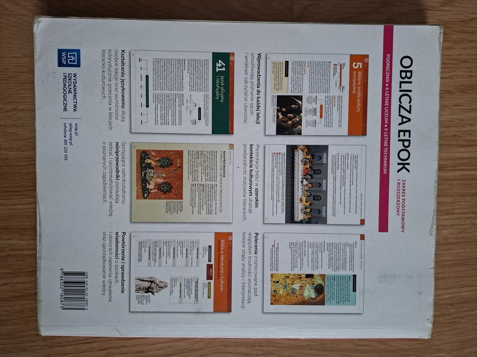 Podręcznik klasa 1 Język polski Oblicza epok 1.1  WSIP