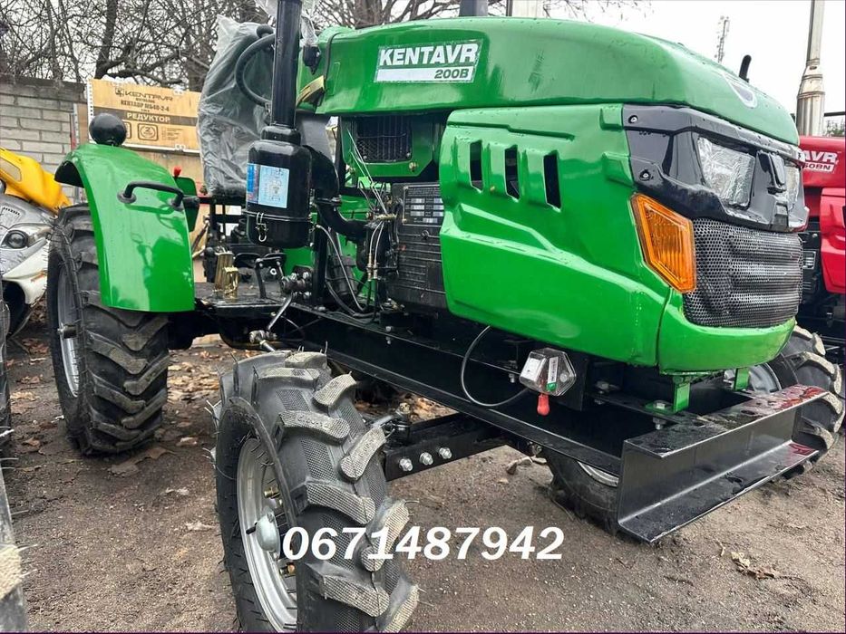 Мото Трактор KENTAVR 200B + фреза та плуг Посилена рама ДОСТАВКА - 0!