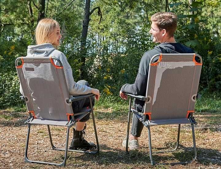 Krzesła Kempingowe Zestaw 2 Składanych Krzeseł Kempingowych PORTAL