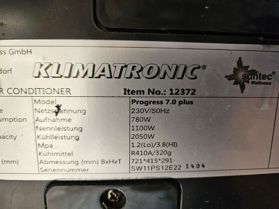 Klimatyzator Suntec Klimatronic