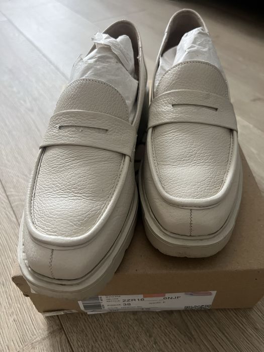 Skórzane loafersy Ryłko, rozm 38