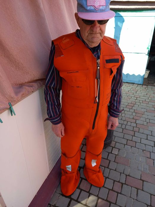 Термокостюм оранжевий теплий для рибаків