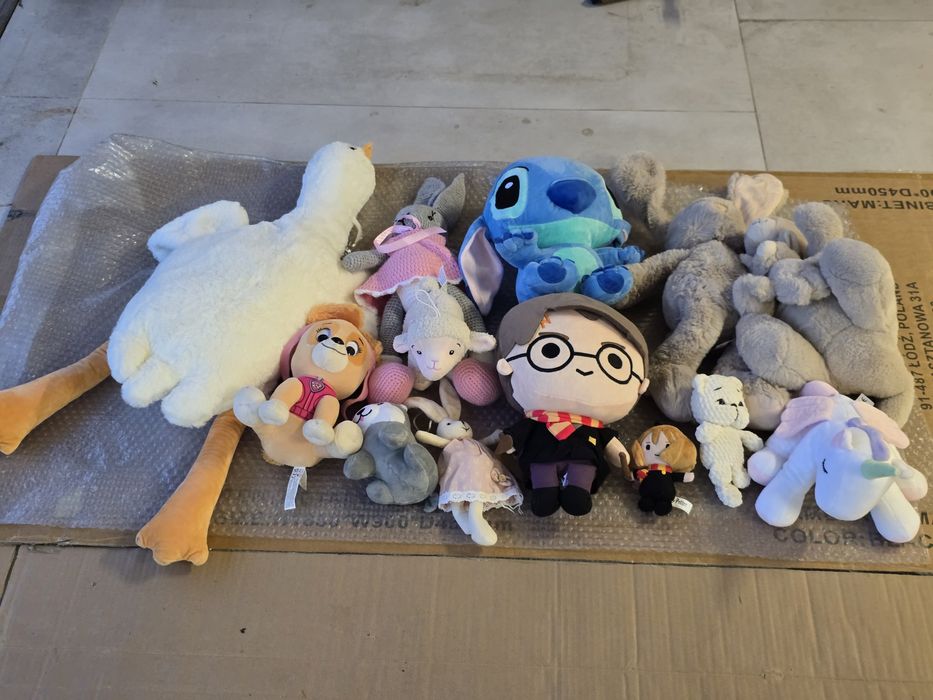 Zestaw Misiaków psi patrol skye, Harry Potter, stitch,  jednorożec